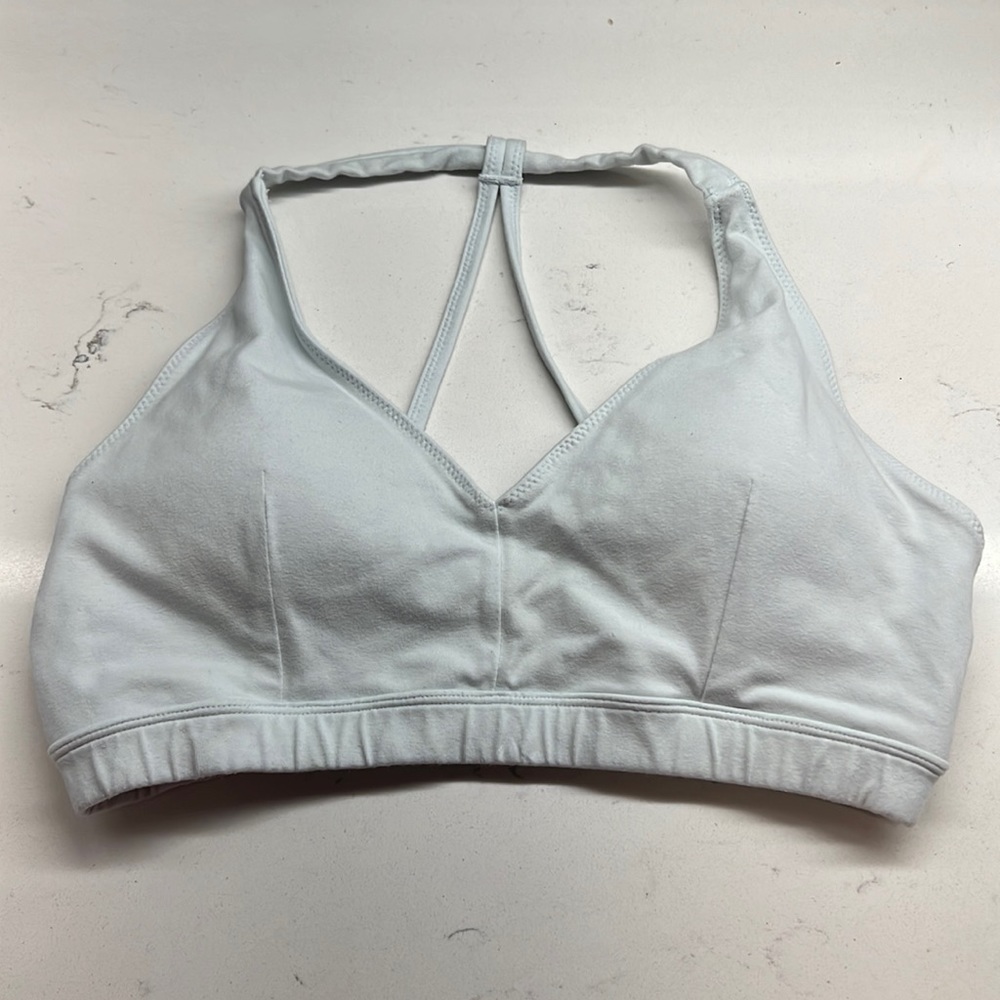 Athleta Organic Cotton Restore Bra, Size S Style# 291691 Light Mint